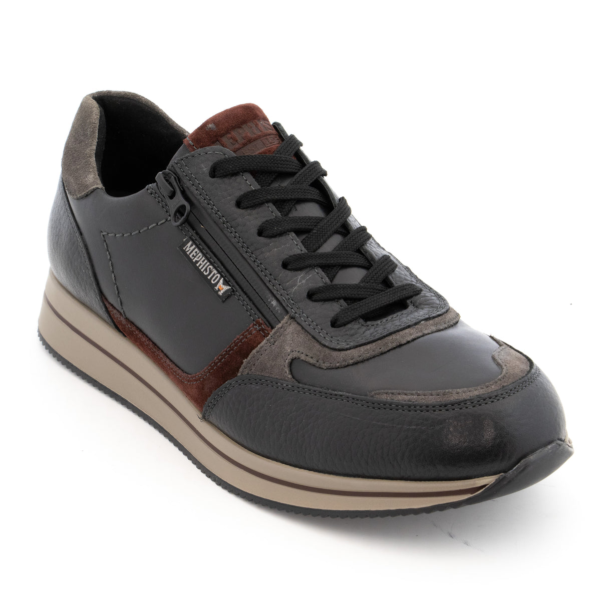 Baskets MEPHISTO Homme GILFORD noir Chaussures Grassler