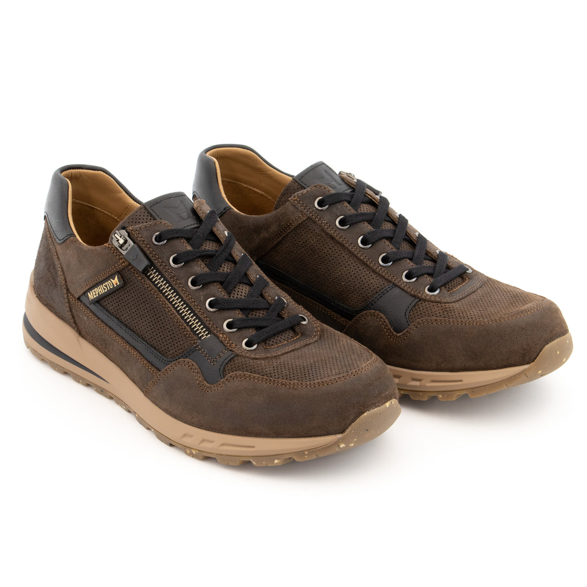 Basket cuir velours MEPHISTO Homme BRADLEY marron Chaussures Grassler