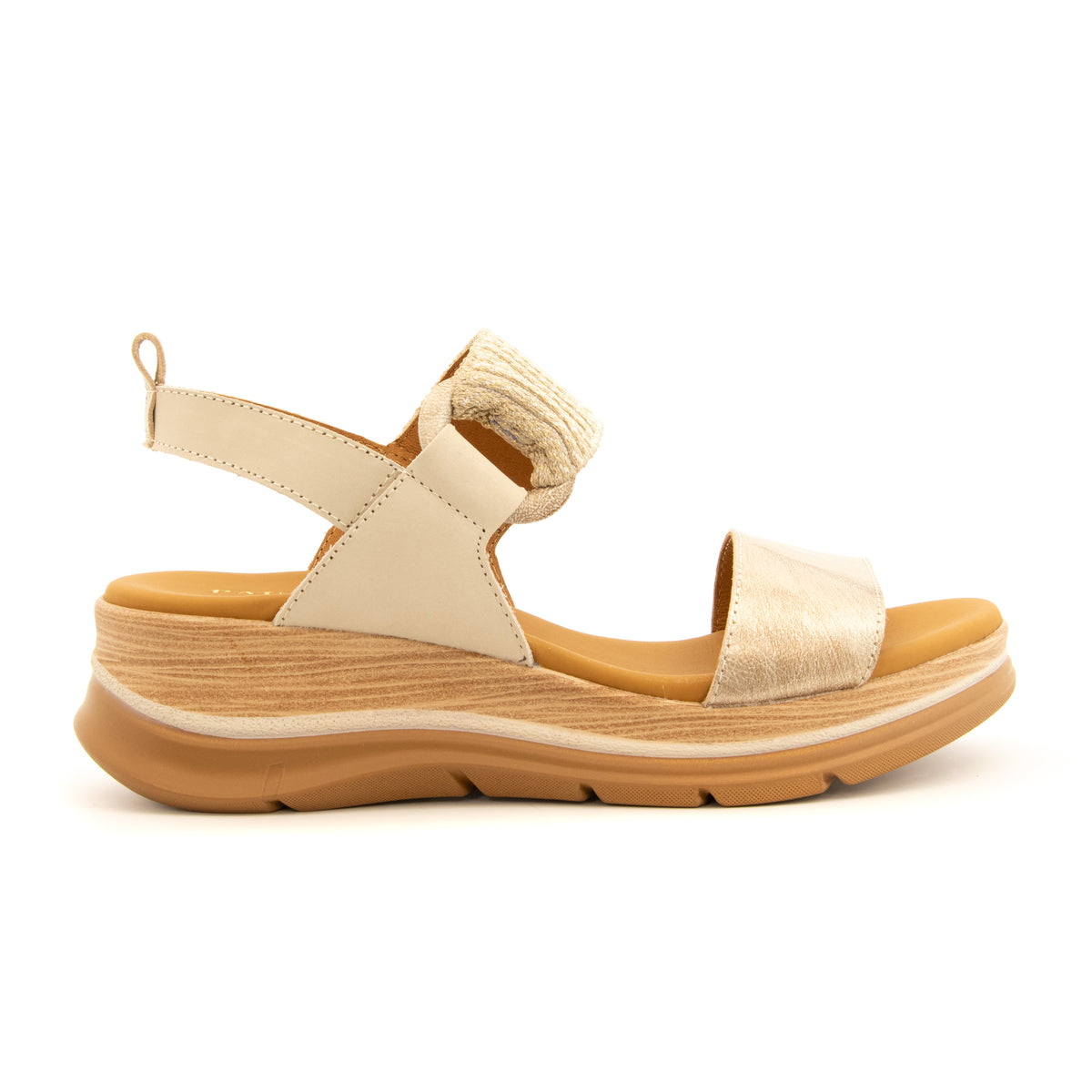 Sandales en cuir PAULA URBAN Femme 24-606 platine Chaussures