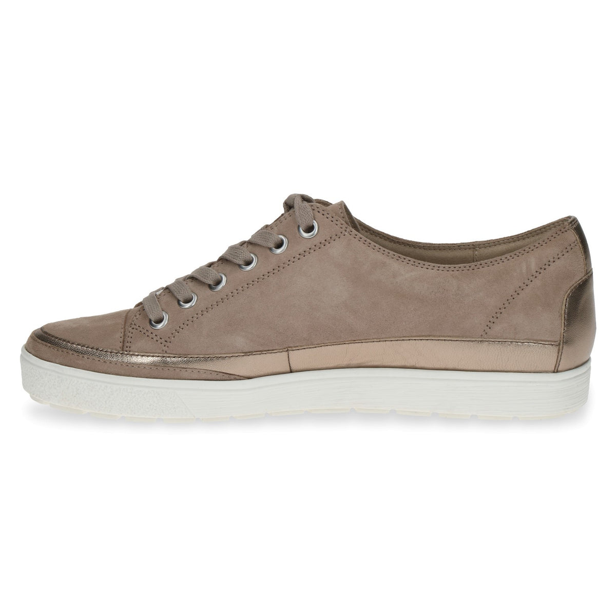 Basket cuir velours CAPRICE Femme taupe Chaussures Grassler