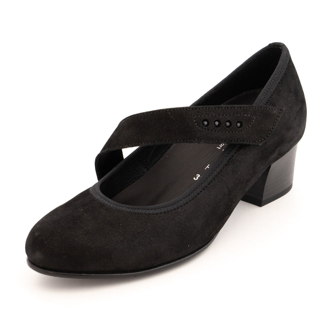 Chaussures à Enfiler Gabor En Cuir Noir Pour Femme - Taille US 9, Occasion En Très Bon état