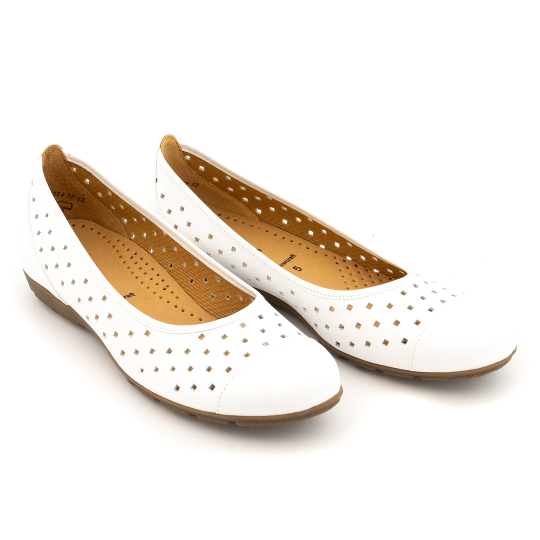 Gabor Shoes Ballerines Femme Fashion - Cuir, Semelle Hovercraft Confortable, Talon 20mm