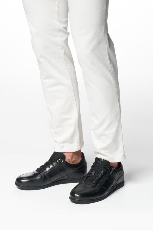 Baskets en cuir GEOX Homme U454GB noir Chaussures Grassler