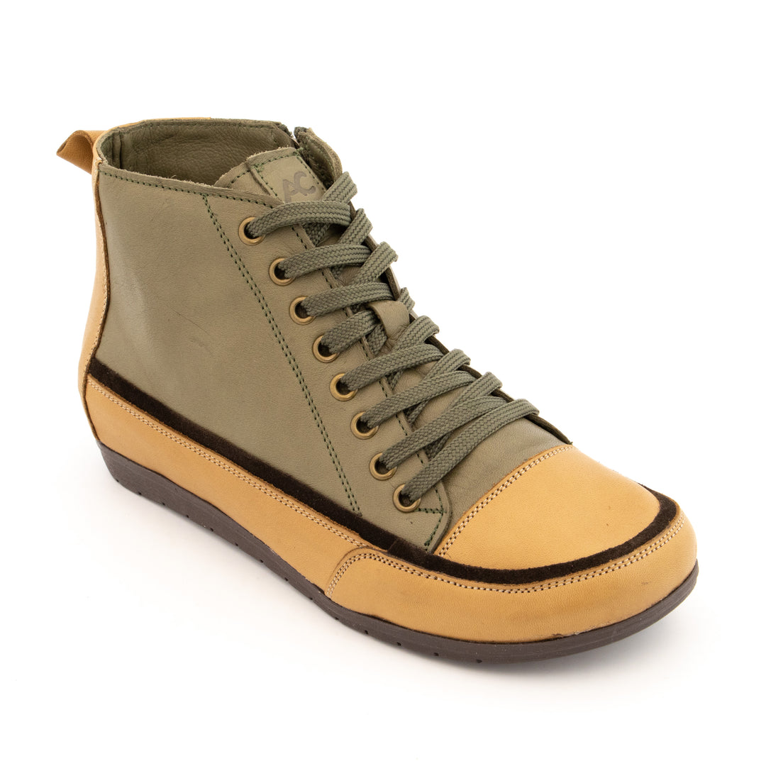 Chaussures Andrea Conti, Baskets Bottines femme cuir