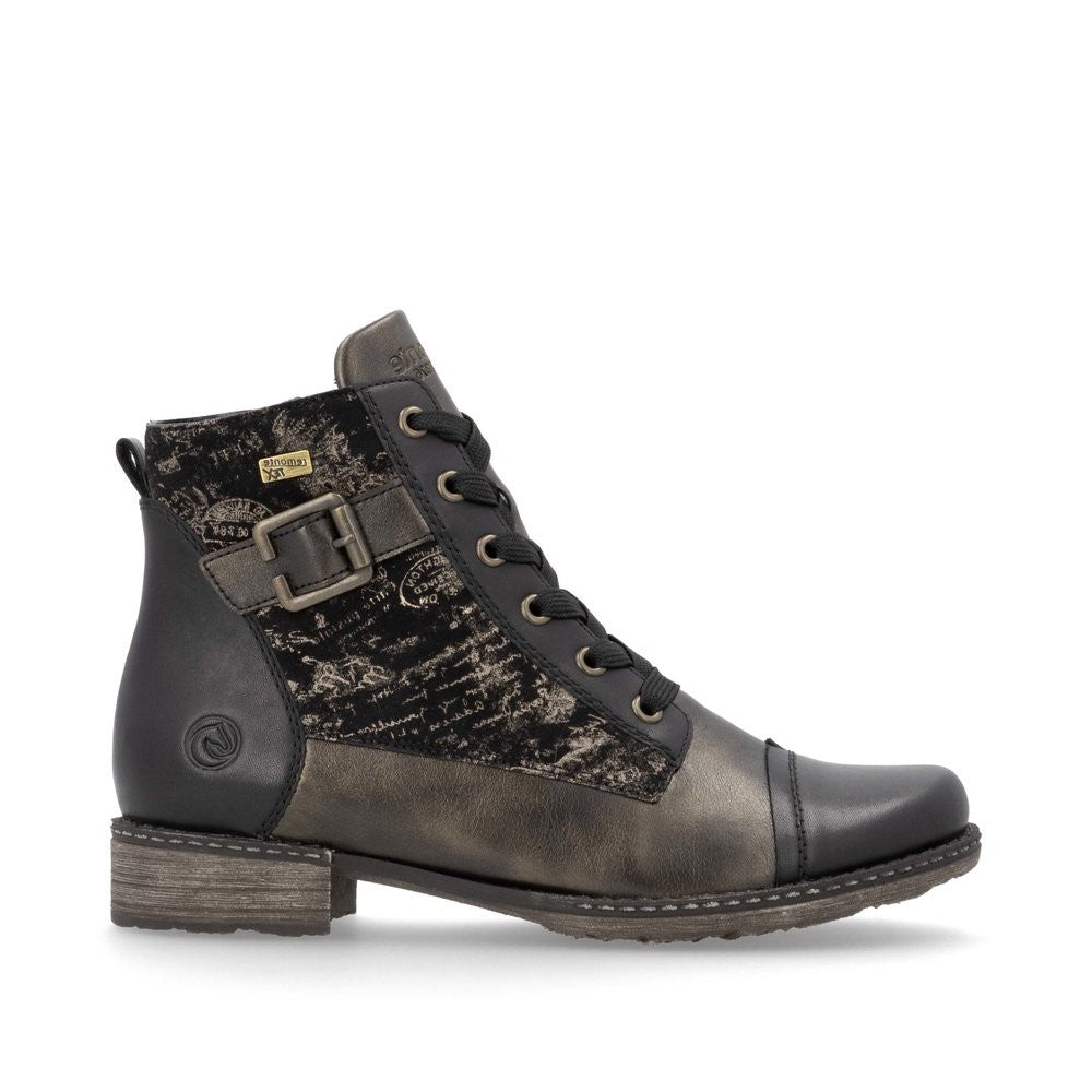 Bottines en cuir REMONTE Femme D4381 noir Chaussures Grassler