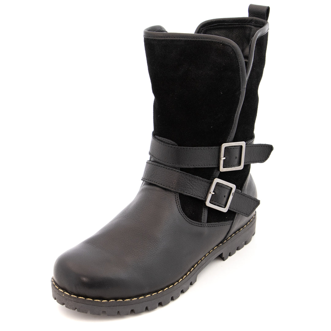 Bottine Fourrée Femme RIEKER Beige Confort I Pointure Plus