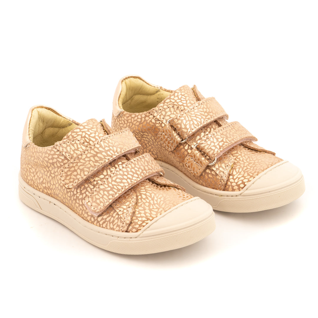 Chaussure basse cuir à scratch BELLAMY Enfant IRO rose