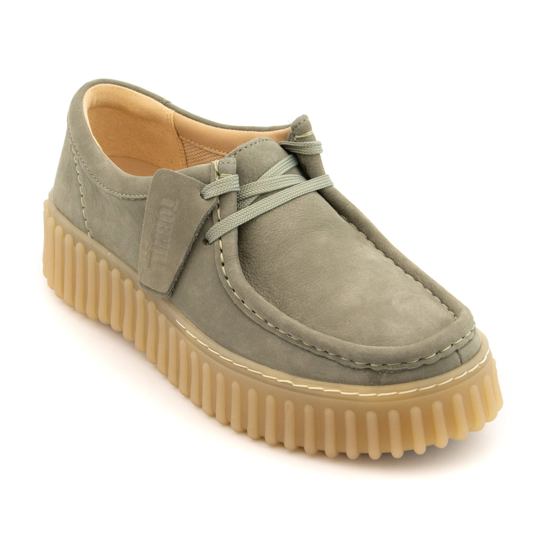 Sandales Casual Clarks Zora Spirit Cuir Garcon Kaki | DRGF97540