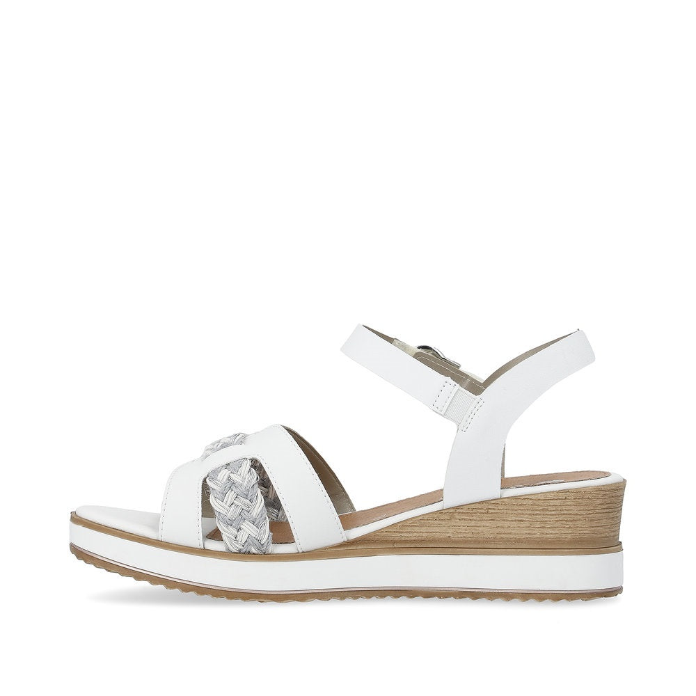 Sandales Remonte Femme D6456 - Mules Confortables En Cuir Avec Semelle Légère Et Antidérapante