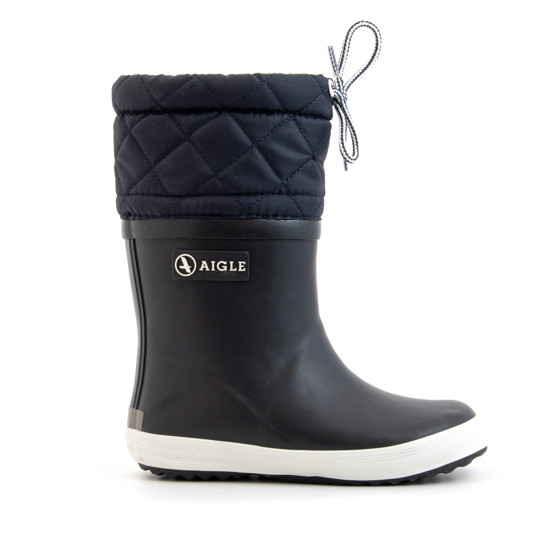 Boot de pluie fourrée AIGLE Enfant marine