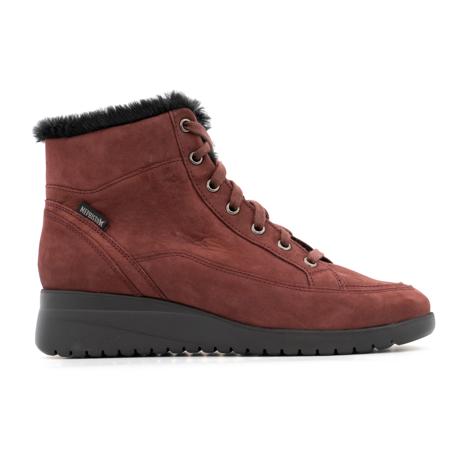 Bottine fourr e MEPHISTO Femme bordeaux Chaussures Grassler