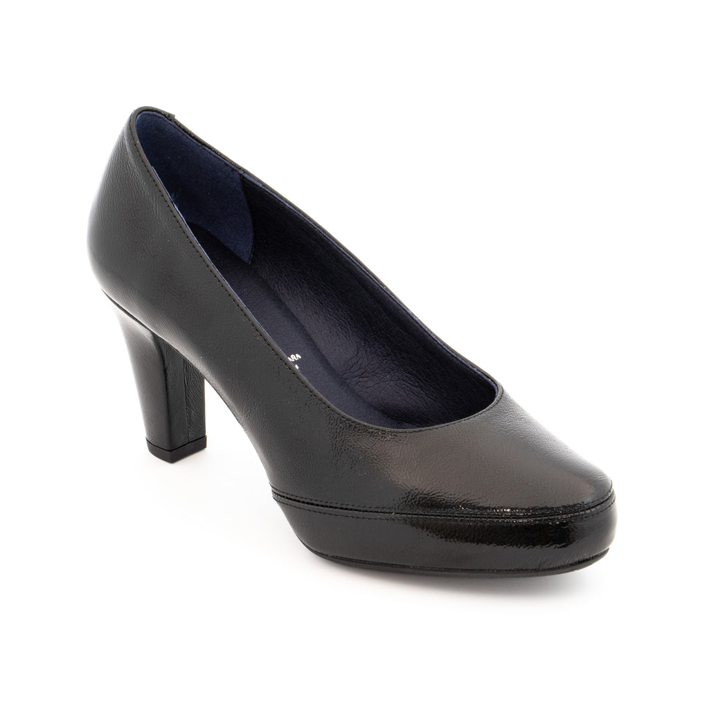 Escarpin cuir verni DORKING Femme noir Chaussures Grassler