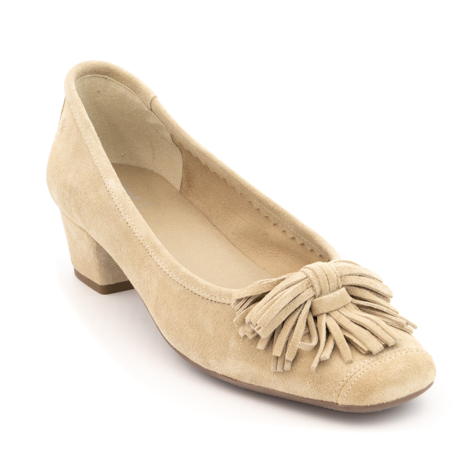 Escarpins Carré BEIGE Femme motif Chaîne A enfiler MyB