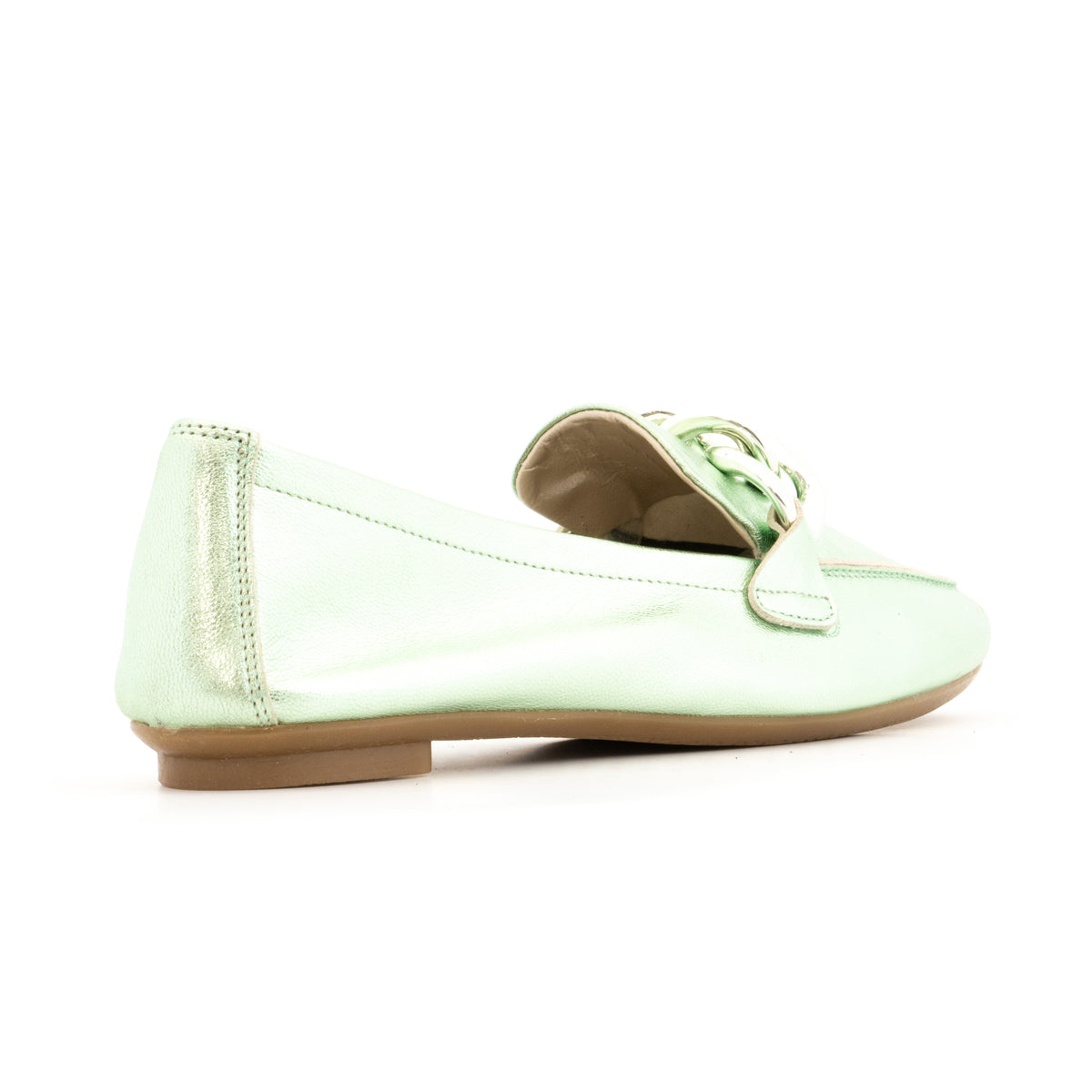 Mocassin Donald J Pliner Cuir Métallisé Rose - Taille 9 Femme - Neuf En Boîte - Semelle Plate