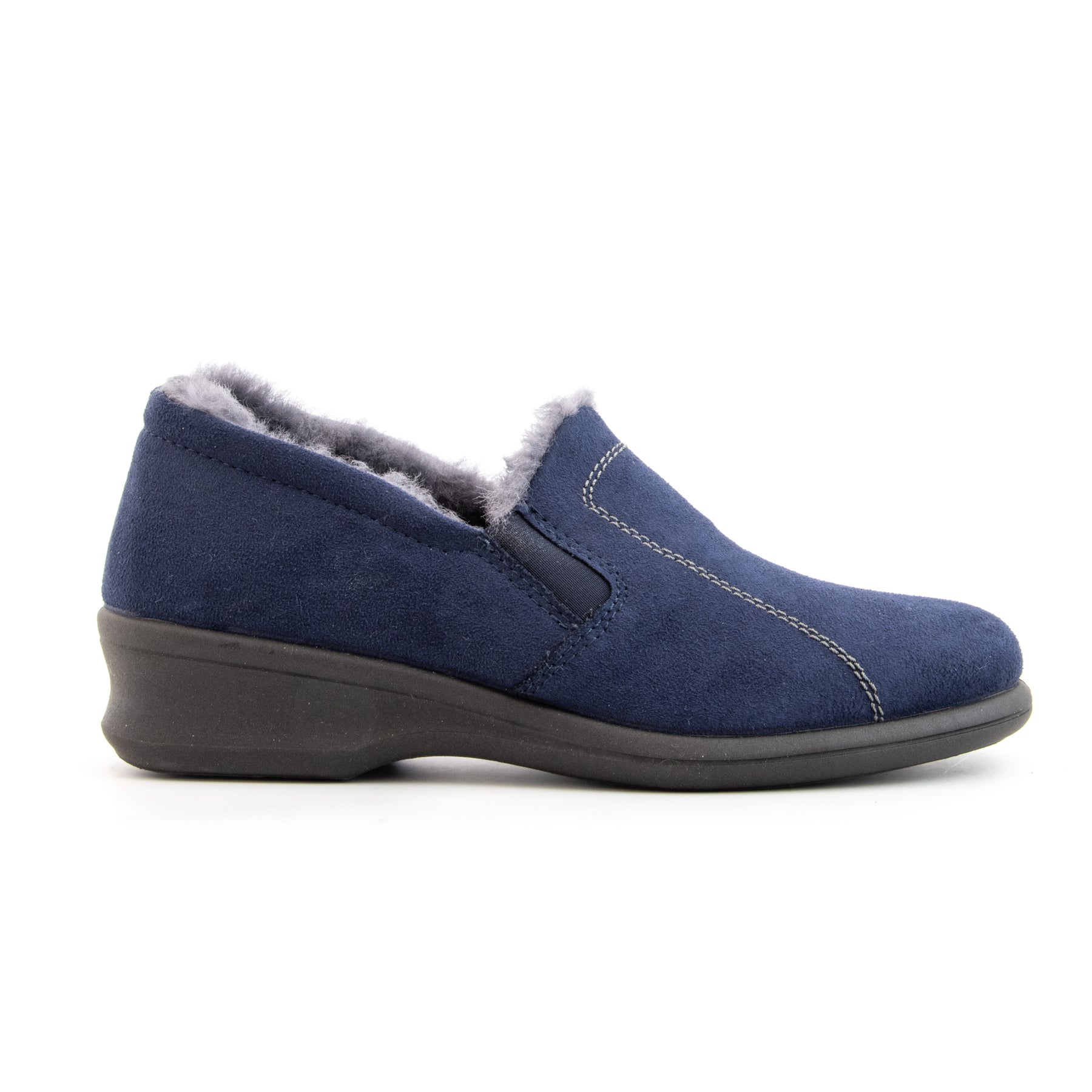 Rue de la Chaussure | Rohde chaussons pantoufles baro bleu femme Rue de la Chaussure | Rohde chaussons pantoufles baro bleu femme