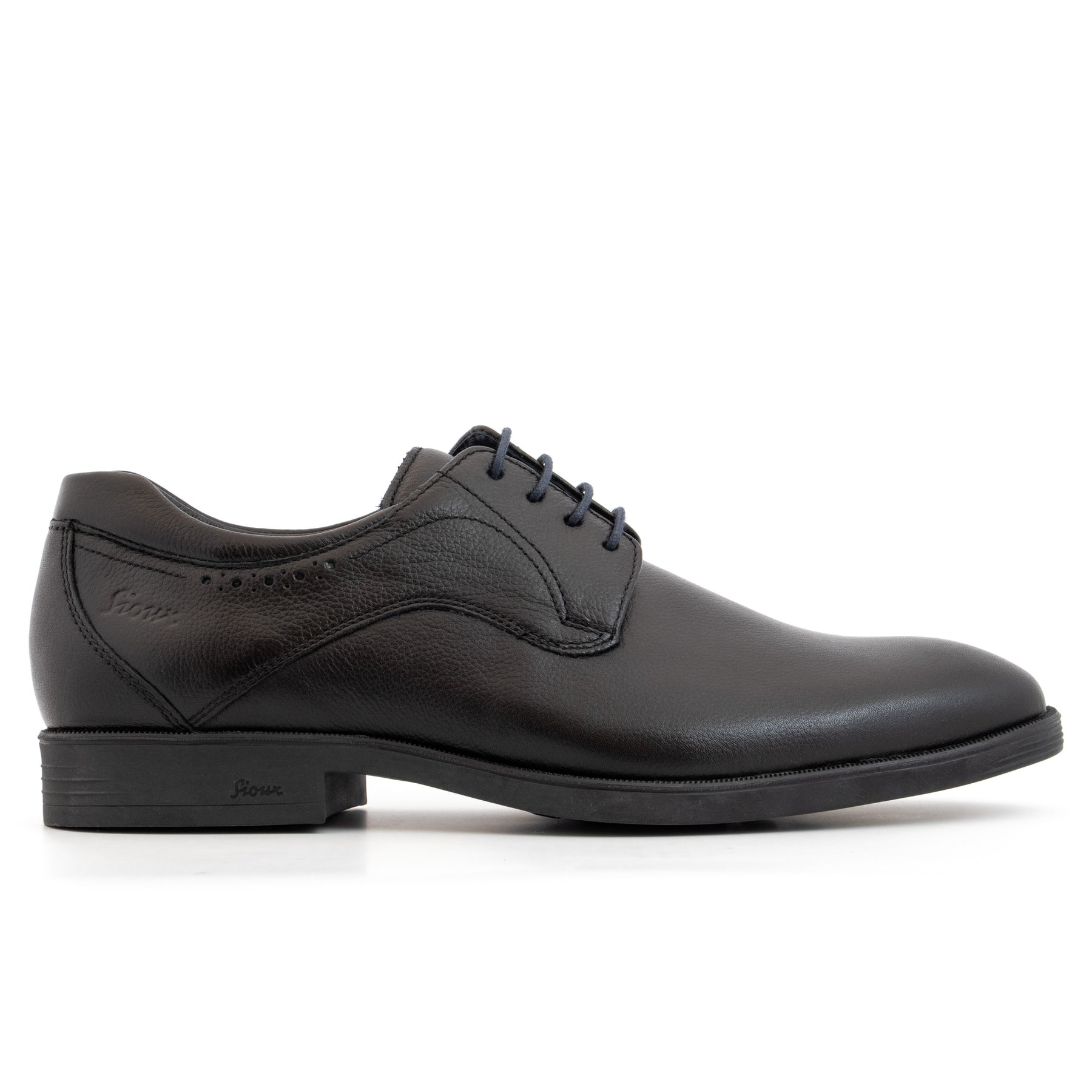 Sioux Men’s Black Forello Shoes Sioux Forello-H 34340 Zwart lace-up shoes black - menshoes  main image 2